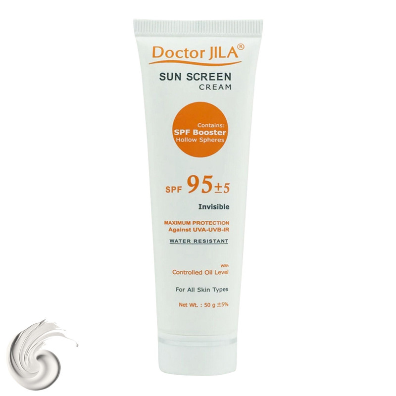 کرم ضدآفتاب دکتر ژیلا رنگی و بی رنگ با spf95